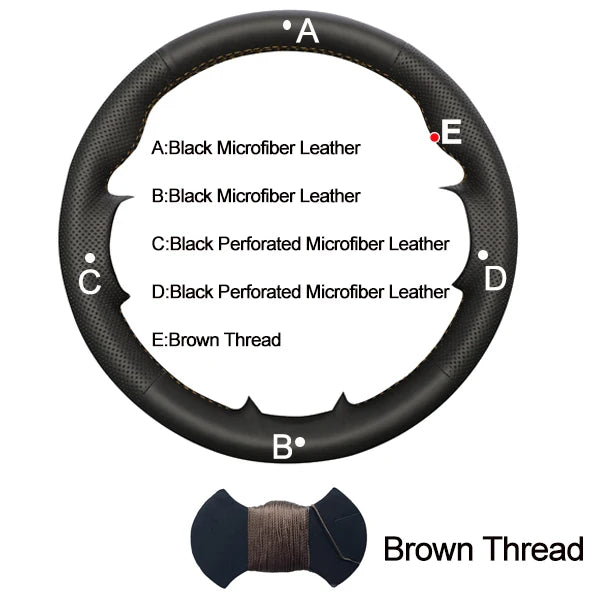 Car Auto Steering-Wheel Cover Volant For Kia Sorento 2004 2005 2006 2007 2008 Stuurhoes Funda Volante Auto Car Accessories