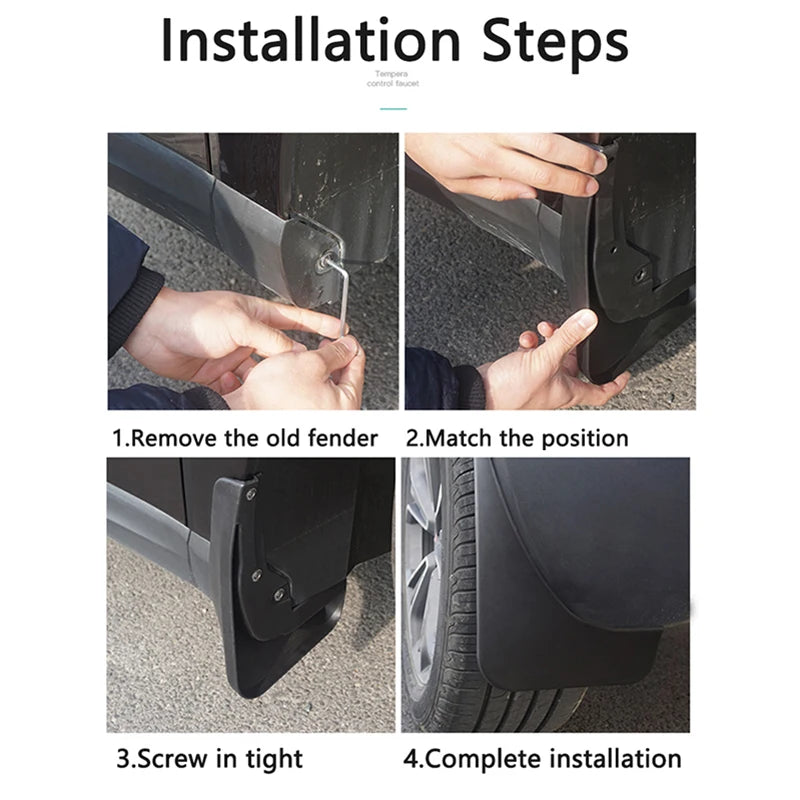 Car Tire Fender Mud-flap for VOLVO S90 2017-2019 Mudflaps 2017 2018 2019 Splash-Proof Guard Mudguards Auto-Accessories-Goods
