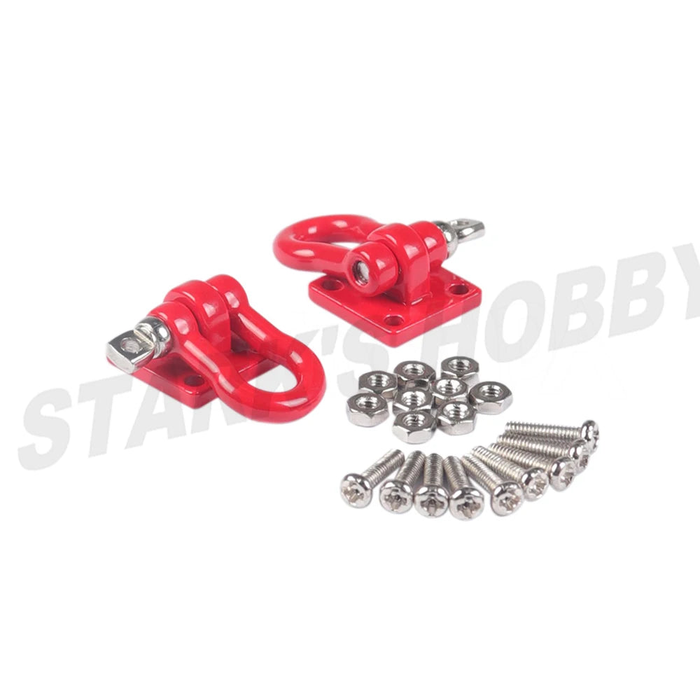 1/10 Scale Accessories Metal Tow Hook Trailer Rope Chain Trailer shackle for RC Crawler Car Axial SCX10  TRX4 D90 Capra