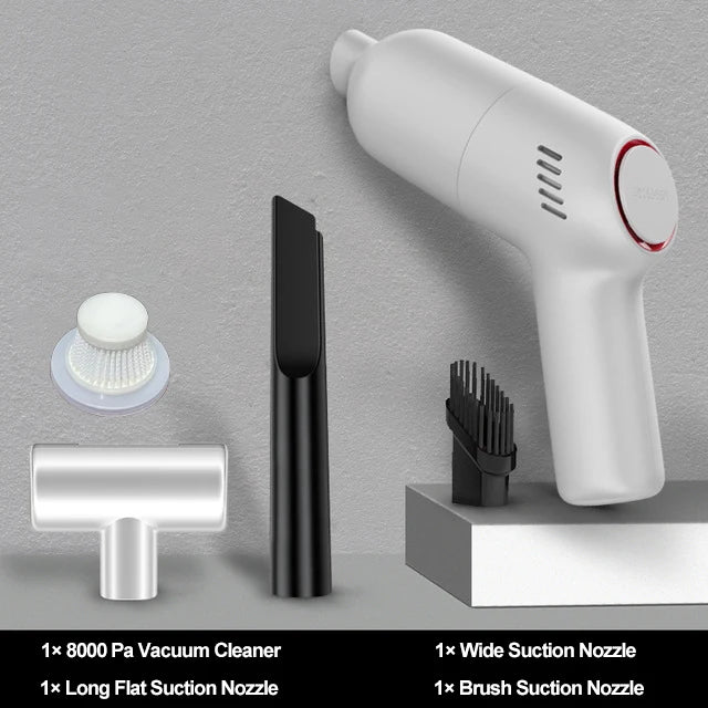 Cordless Portable Car Vacuum Cleaner Handheld Auto Vacuum 8000PA 120W High Suction For Cleaning Wet Dry Mini Wireless Cleaner