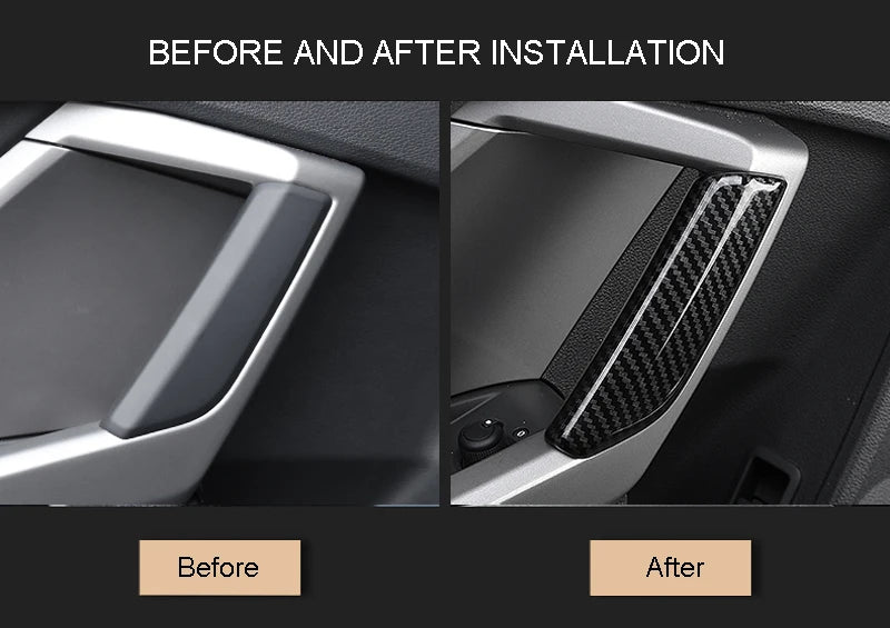 Fit for Audi Q3 F3 Sportback 2019 2020 2021 Car Accessories ABS Side Door Handle Decorative Cover Trim 4pcs
