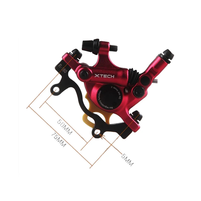 ZOOM HB100 MTB Hydraulic Brakes Set Bicycle Caliper Disc Brakes For Mountain Bike Pushes Caliper Piston Cycling With Rotor 160mm