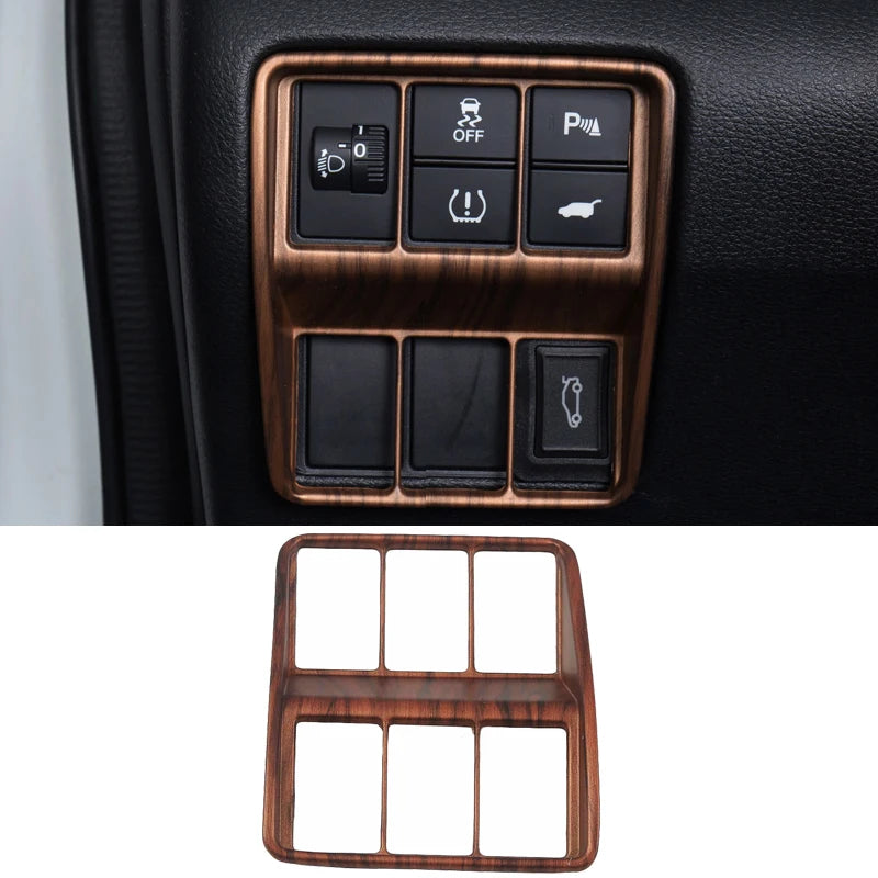 Car Interior Peach Wood Grain Inner Door Handle Decoration Frame Car Styling For Honda CRV CR-V 2017 2018 2019 2020 Accessories