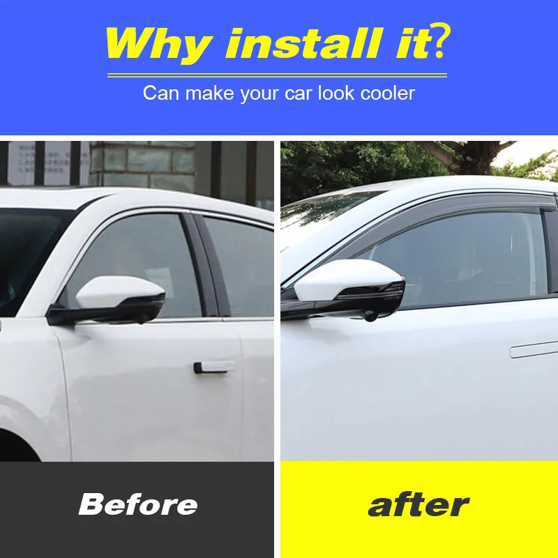 Car Accessories Window Visor Deflector Shelters Awnings Exterior Decor Parts Rain Guard Protect For Changan Uni-k Unik 2023-2021