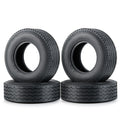 TRINOOD 1/2/4Pcs Rubber Tyre Wheel Tires for 1/14 Tamiya Truck Tractor Trailer Cargo Tow Drag Upgrade Parts