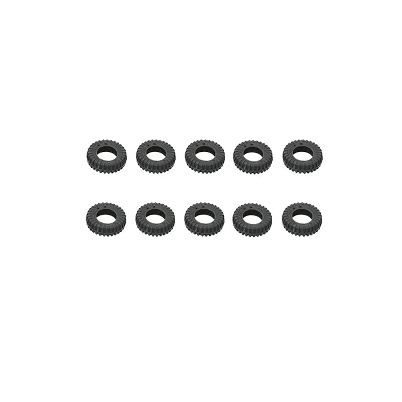 10PCS Mini Tires Diameter 10/20/24/32/40/50mm Emulated Tyres Black Micro Wheel for RC Fishing Bait Boat/RC Simulation Boat Parts