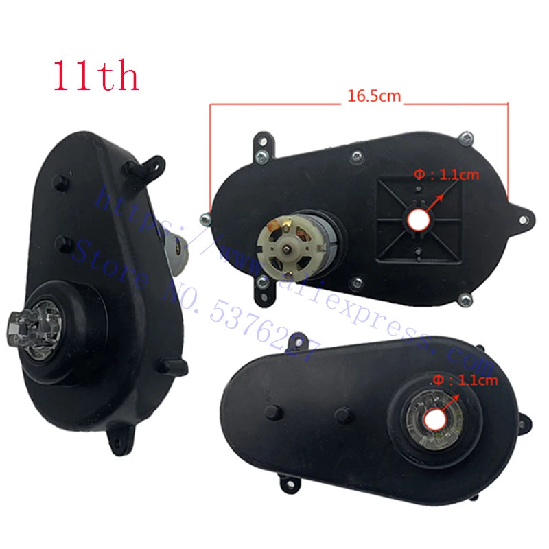 Children's electric car steering motor gear box RS280, 380/390 6V/12V motor remote control stroller accessories