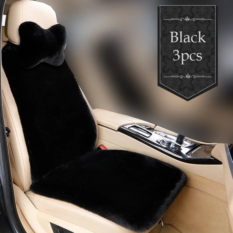 Car Full Seat Cover Protector Accessories Artificial Plush Warm Car Interior Covers Auto Cushion Cover 5 Seat Universal Size
