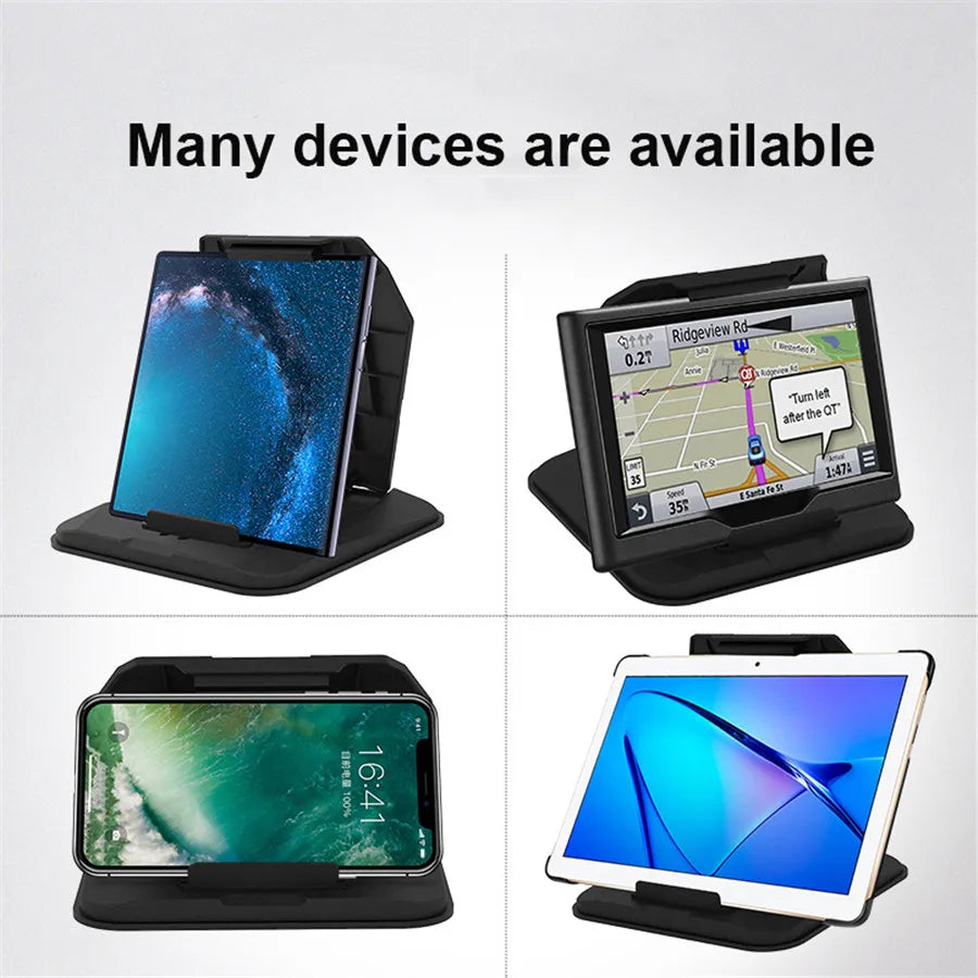 Cell Phone Holder for Car Dashboard - Car Anti-Slip GPS Mount Cradle Dock Mounting in Pickup Truck, Compatible Phone X 8 7 Plus