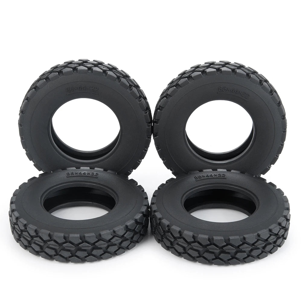 1:14 Tamiya Rubber Tyre Wheel Tires 22/25mm for 1/14 RC Rock Crawler Tamiya Trailer Tractor Truck RC Car Wheels Parts
