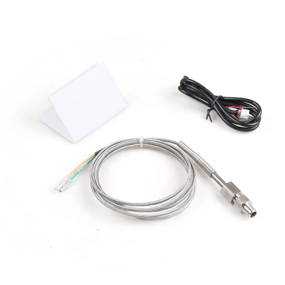 Dynoracing 2" 52mm Exhaust Gas  Temperature Gauge Digital Exhaust Gas Temp Gauge Blue Led  EGT EXT Gauge Car Meter With Sensor