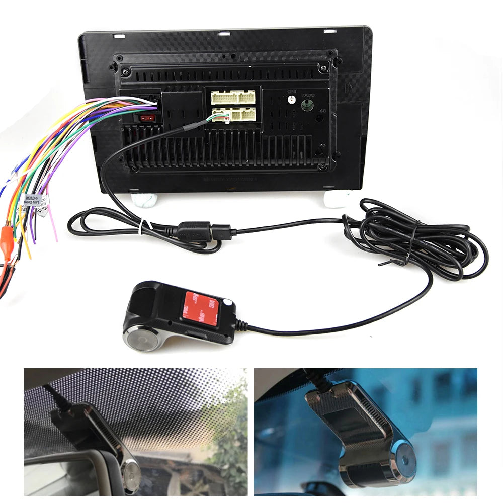 Podofo Dash Cam ADAS Car DVR  720P ADAS Dashcam DVRs Video HD USB TF Card Auto Recorder for Android Multimedia Player DVD
