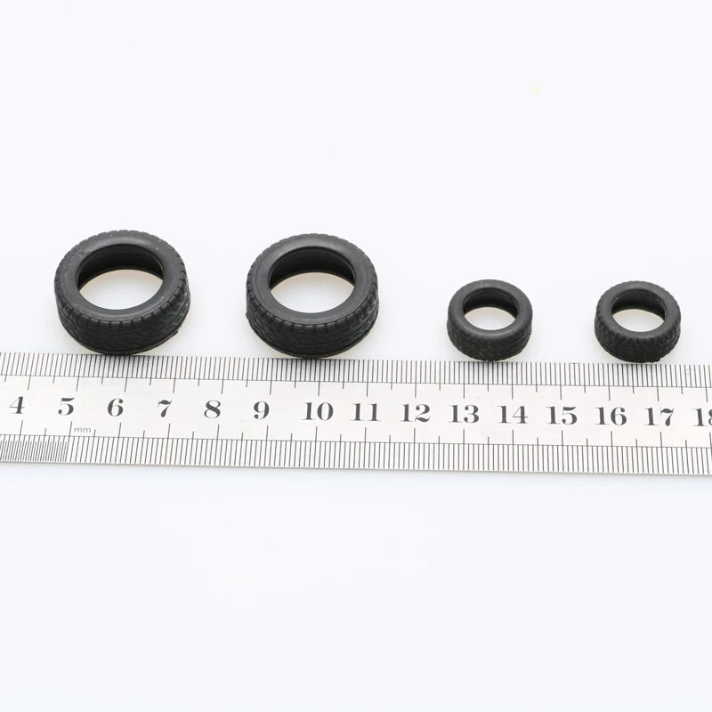 20PCS RC Tugboat Anti-collision Tires Diameter 19mm/28mm Miniature Wheel Mircro Simulated Tyres Decoration Parts for Boat Model