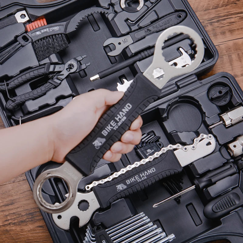 BikeHand Bicycle Repair Tools Bike Multitool Kit Set for MTB Road Bikes Home Maintenance Repair Set Tire Lever Chain BB Tools