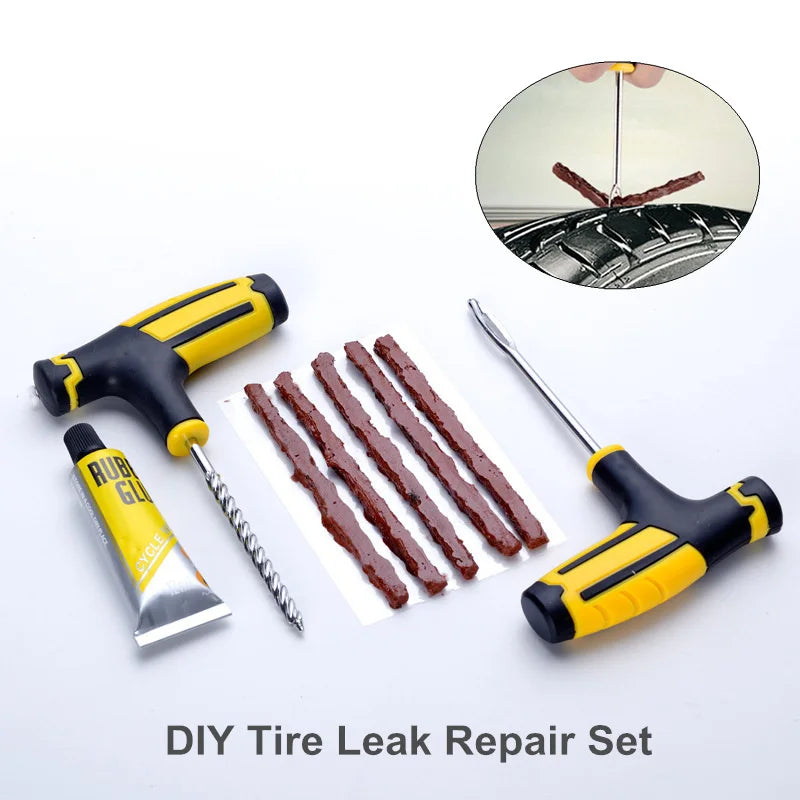 Car Tire Repair Kit Auto Bike Car Tire Tyre Cement Tool Puncture Plug Practical Hand Tools for Car Truck Motorbike