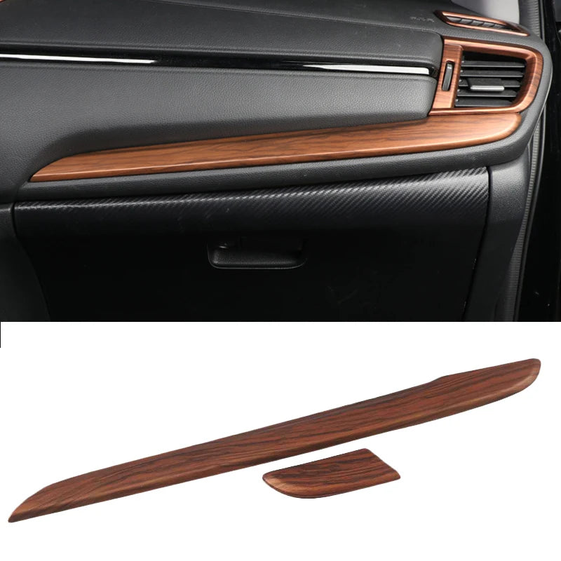 Car Interior Peach Wood Grain Inner Door Handle Decoration Frame Car Styling For Honda CRV CR-V 2017 2018 2019 2020 Accessories