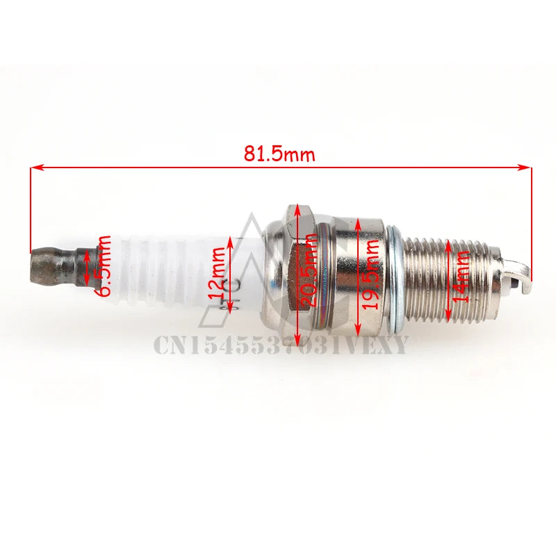 2 pieces of high-quality F6TC/F7TC spark plugs are suitable for all kinds of lawn mowers, electric saws, engine generators