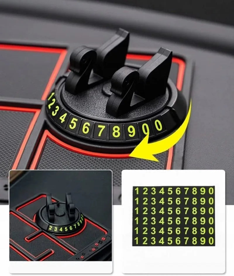 Car Interior Accessories Car Dashboard Anti-Slip Mat Auto Phone Cushion Pvc For Mobile Phone Bracket Navigation Storage Cushion