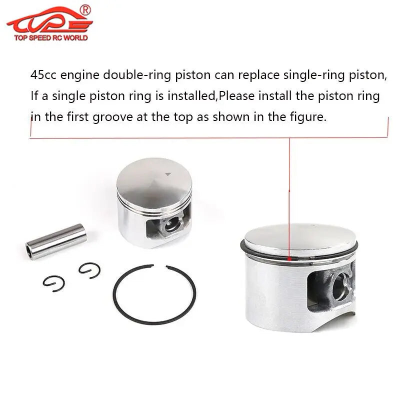 45CC Cylinder Kits for 45 Rovan ROFUN Engines for 1/5 Hpi Rovan Kingmotor Mcd DDT QL REDCAT RCMK Baja LOSI Truck PARTS