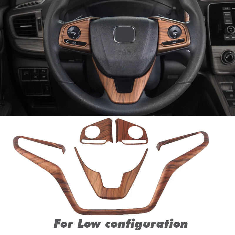 Car Interior Peach Wood Grain Inner Door Handle Decoration Frame Car Styling For Honda CRV CR-V 2017 2018 2019 2020 Accessories