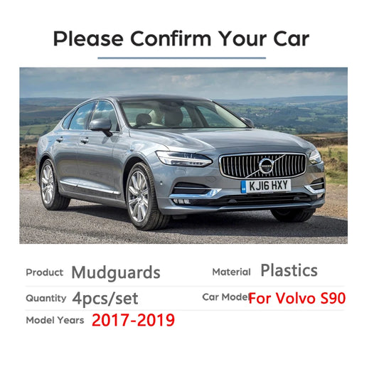 Car Tire Fender Mud-flap for VOLVO S90 2017-2019 Mudflaps 2017 2018 2019 Splash-Proof Guard Mudguards Auto-Accessories-Goods