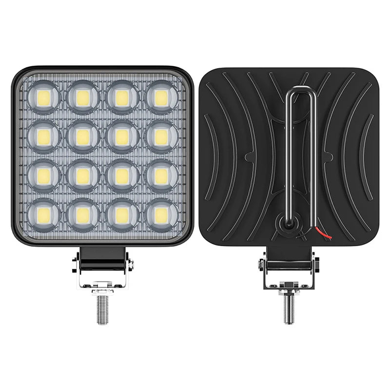 Car LED Work Light 48 W DC 12/ 24 Volts 6000K White Universal Truck Auto Bulbs motorcycle Auto Truck Off Road Accessories