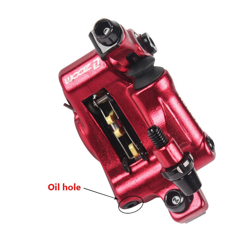 ZOOM HB100 MTB Hydraulic Brakes Set Bicycle Caliper Disc Brakes For Mountain Bike Pushes Caliper Piston Cycling With Rotor 160mm