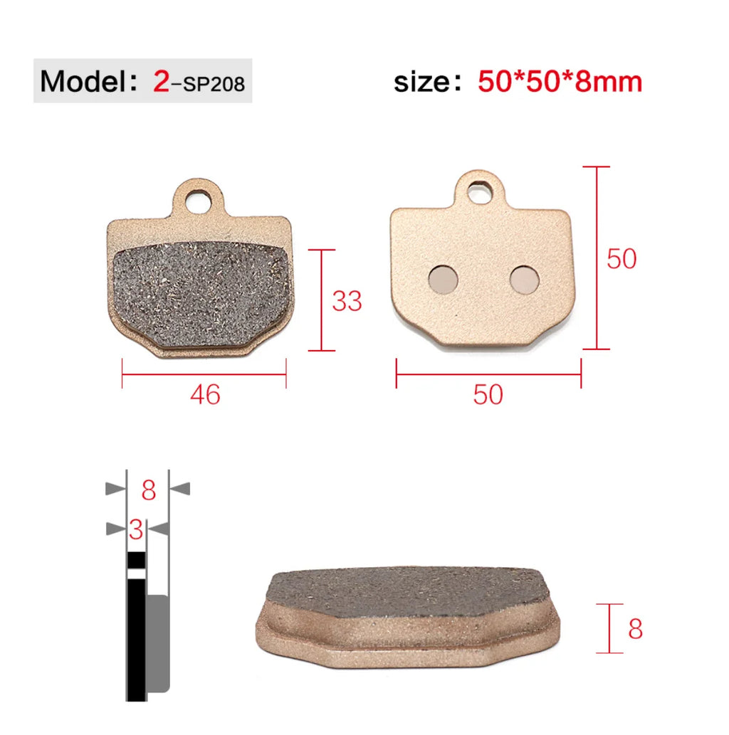 Motorcycle Brakes Front Rear Disc Brake Pads Shoes for 50cc 125cc 150cc 250cc CBR CRF CTCT CBX Scooter Moped