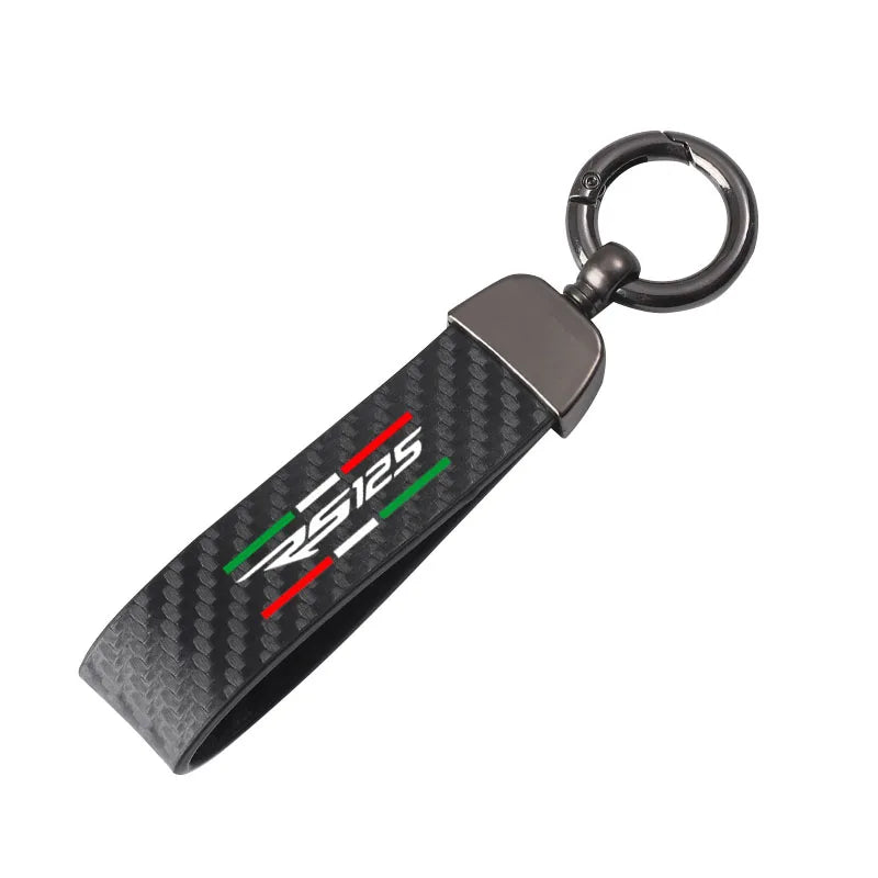 For Aprilia RS125 RS 125 ApriliaRS125 leather motorcycle keychain motorcycle accessories