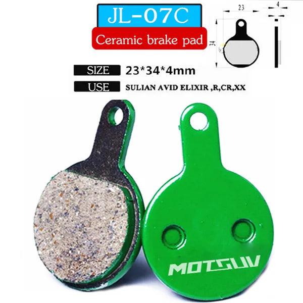 MOTSUV 4 Pairs Bicycle Ceramics Disc Brake Pads for MTB Hydraulic Disc Brake SHIMAN0 SRAM AVID HAYES Magura Formula Bicycle Pads