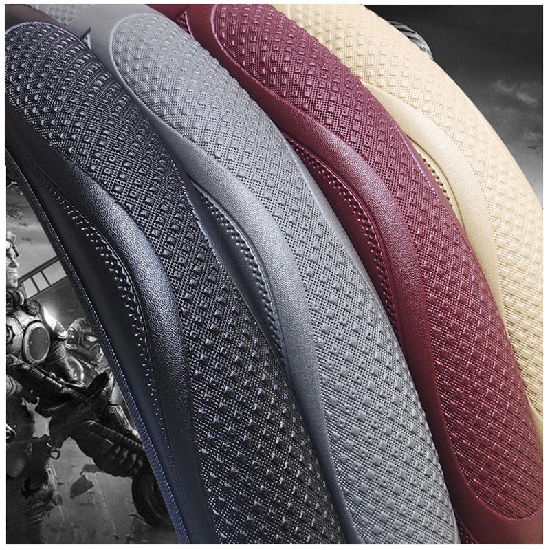 Car Steering Wheel Cover Funda Volante Braid on the Steering wheel Volan Comfortable Durable For 37 38 CM Auto No Inner Ring