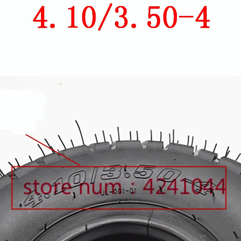 10 Inch 4.10 3.50-4 Tyre 4.10-4 Outer Tires  Inner Tube Fit Electric Tricycle Trolley  Scooter Warehouse Car