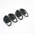 For Nissan Navara NP300 2015-2020 Accessory glossy black Carbon fibre pattern car side interior door bowl cover sticker trim