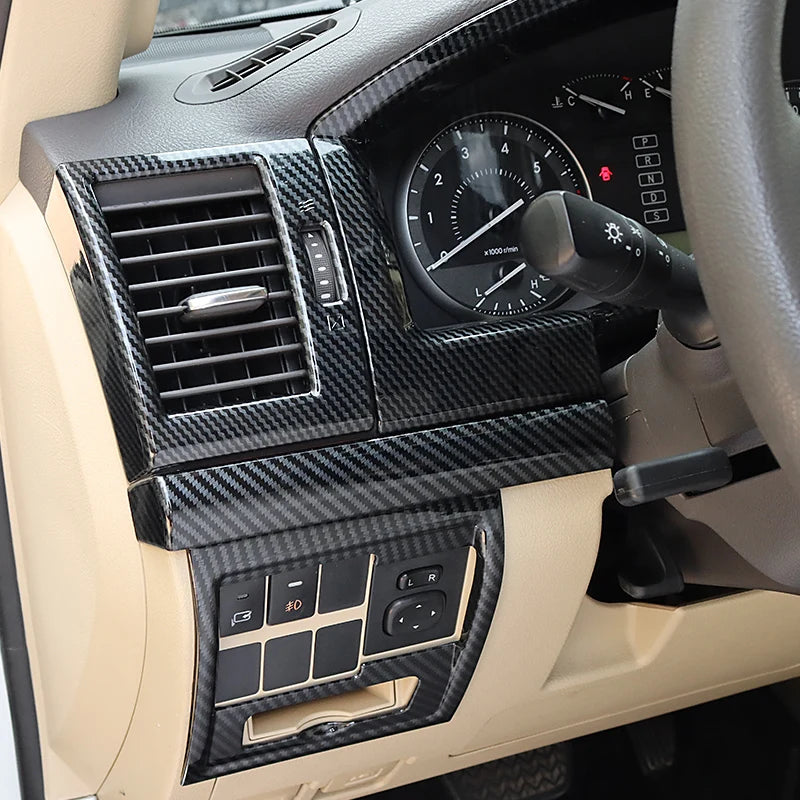 For 2008-2021 Land Cruiser 200 LC200 Interior Design Accessories Upgrade Decorative Car Door Carbon Fiber Texture Handle Panel