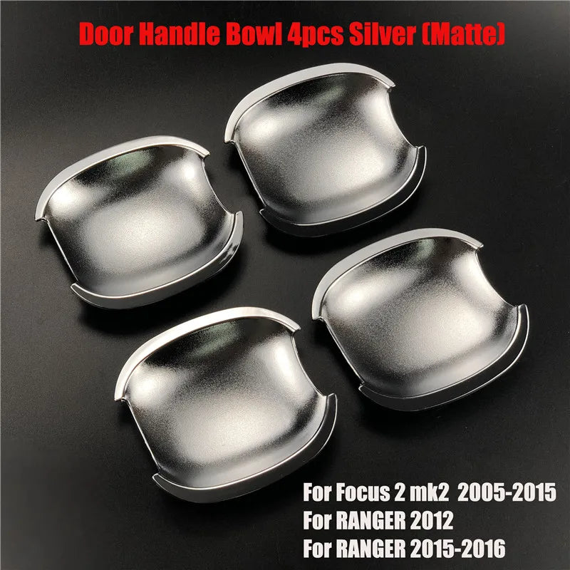 Accesorios de estilo de coche, cubierta decorativa para manija de puerta exterior de Ford Focus 2, 3, 4, MK2, MK3, MK4, Kuga, Escape, Maverick y Ranger.