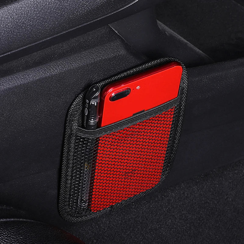 Car Organizer Storage Bag Auto Paste Net Pocket Phone Holder For Kia Ceed Jd Picanto Rio 3 4 Sorento Soul Sportage 3 4