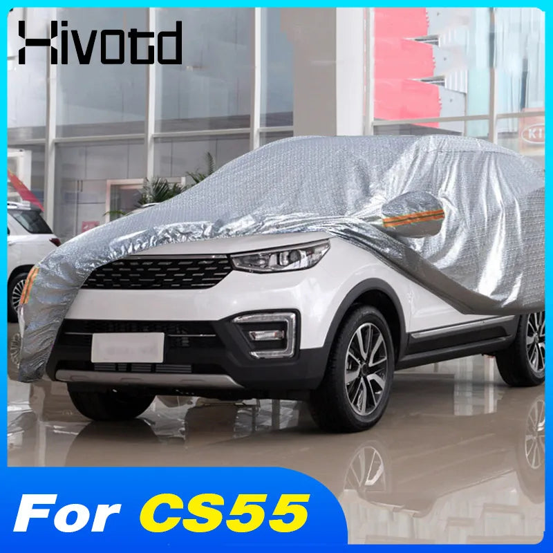 Full Car Cover Exterior Decoration Auto Accessories Outdoor Protection Dust-Proof Waterproof Parts For Changan CS55 2020-2017