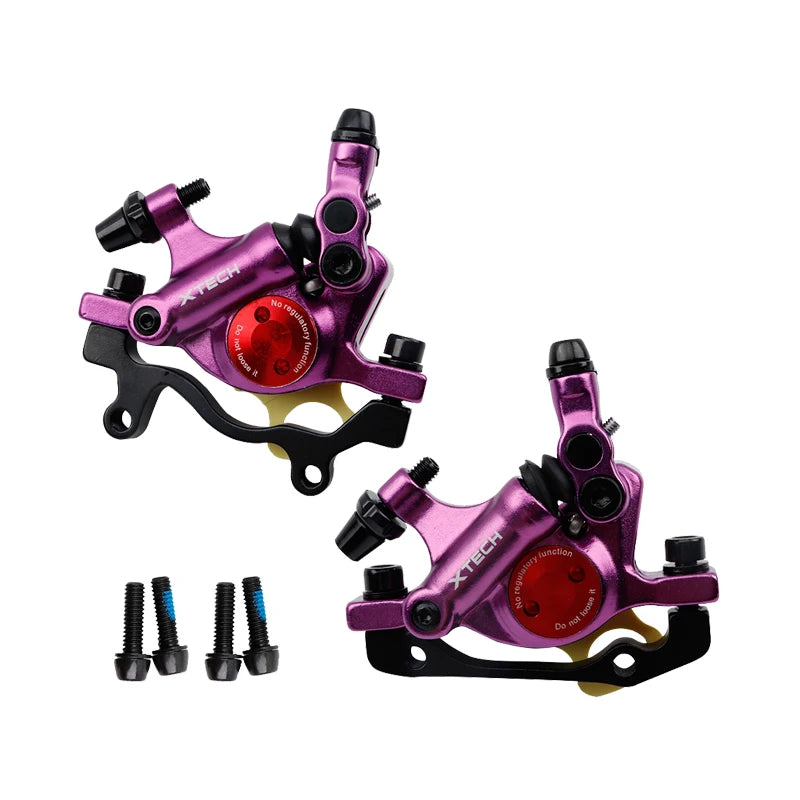 ZOOM HB100 MTB Hydraulic Brakes Set Bicycle Caliper Disc Brakes For Mountain Bike Pushes Caliper Piston Cycling With Rotor 160mm
