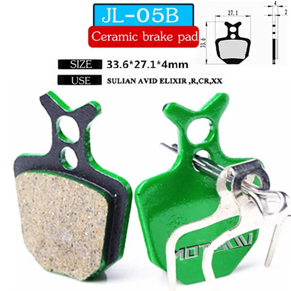 MOTSUV 4 Pairs Bicycle Ceramics Disc Brake Pads for MTB Hydraulic Disc Brake SHIMAN0 SRAM AVID HAYES Magura Formula Bicycle Pads