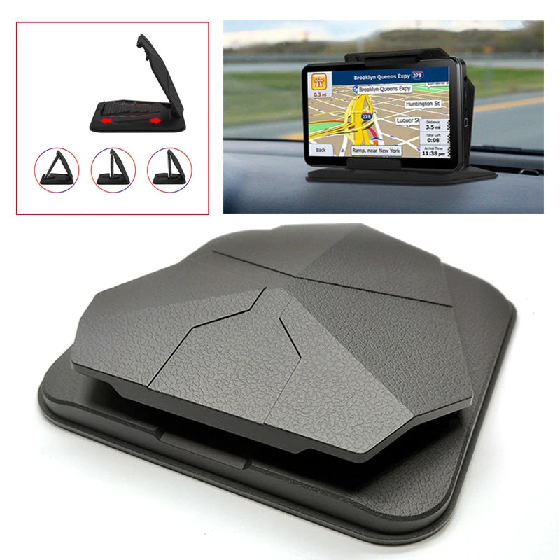 Cell Phone Holder for Car Dashboard - Car Anti-Slip GPS Mount Cradle Dock Mounting in Pickup Truck, Compatible Phone X 8 7 Plus