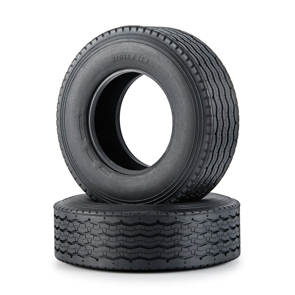 TRINOOD 1/2/4Pcs Rubber Tyre Wheel Tires for 1/14 Tamiya Truck Tractor Trailer Cargo Tow Drag Upgrade Parts