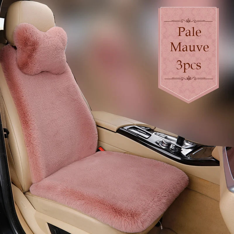 Car Full Seat Cover Protector Accessories Artificial Plush Warm Car Interior Covers Auto Cushion Cover 5 Seat Universal Size