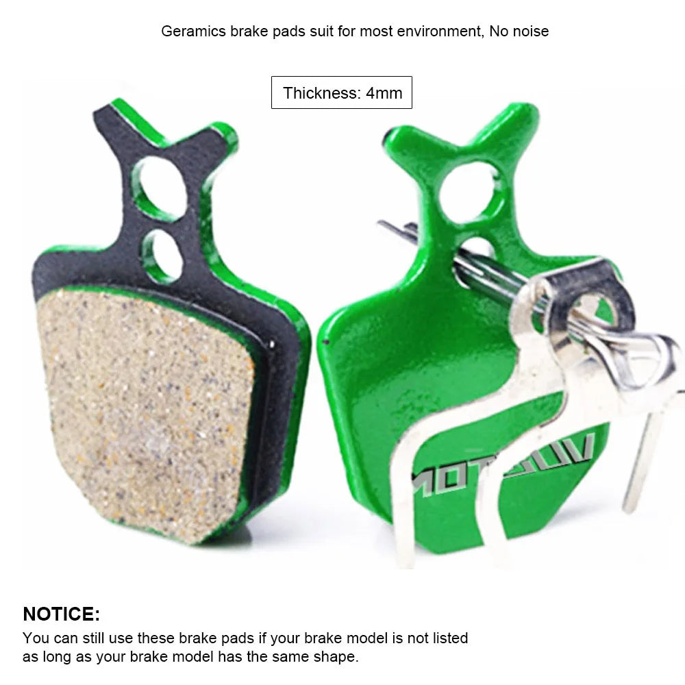 MOTSUV 4 Pairs Bicycle Ceramics Disc Brake Pads for MTB Hydraulic Disc Brake SHIMAN0 SRAM AVID HAYES Magura Formula Bicycle Pads