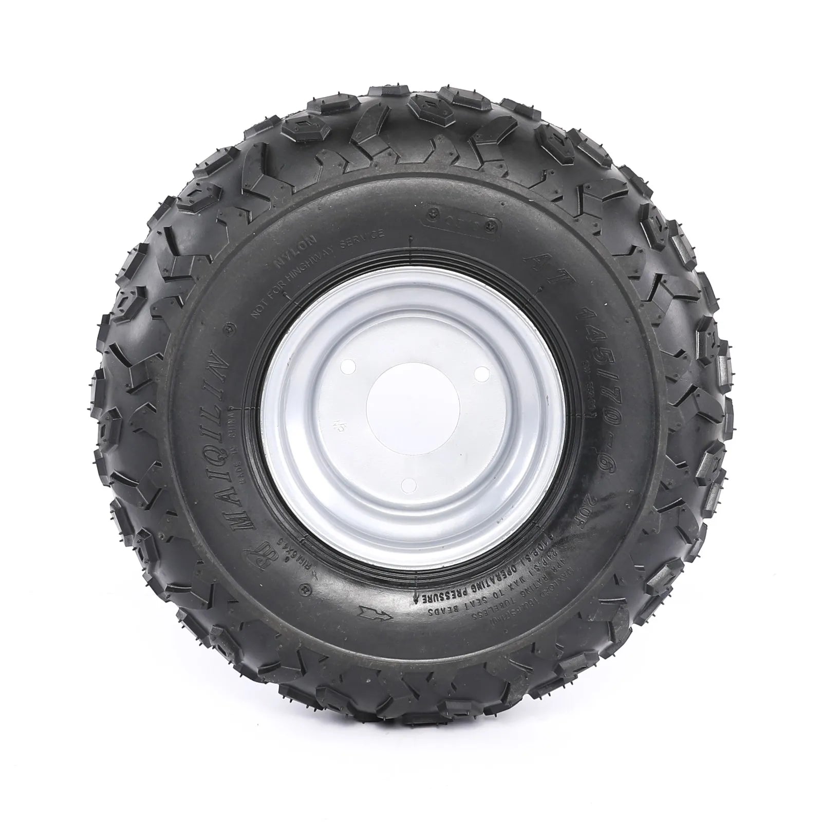 2x 145/70- 6 Go-Cart Tyre + Go-Cart Wheel Rim for 50/70/90/110/125cc Quad Bike Buggy AT Coolster Polaris Kawasaki