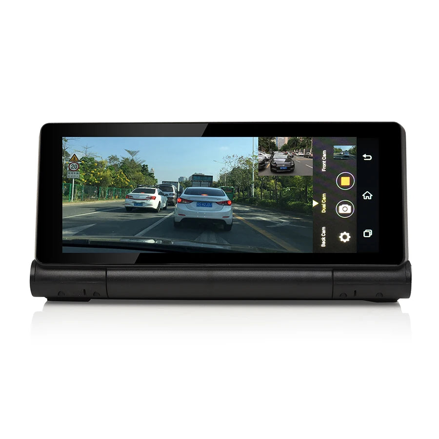 7.0 Inch Car DVR Camera 3G Android 5.1 Dash Cam Video Recorder GPS Navigation Full HD1080P WiFi Bluetooth Dual Rearview Camera