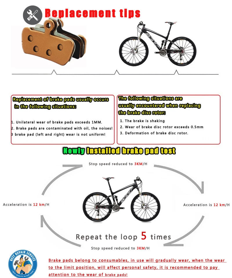 Bicycle Disc Brake Pads,For SRAM AVID,G2,Guide,Ultimate,RSC,RS,R,X0,E7,E9,XO,Elixir,Trail,4 Pistions,Sintered,