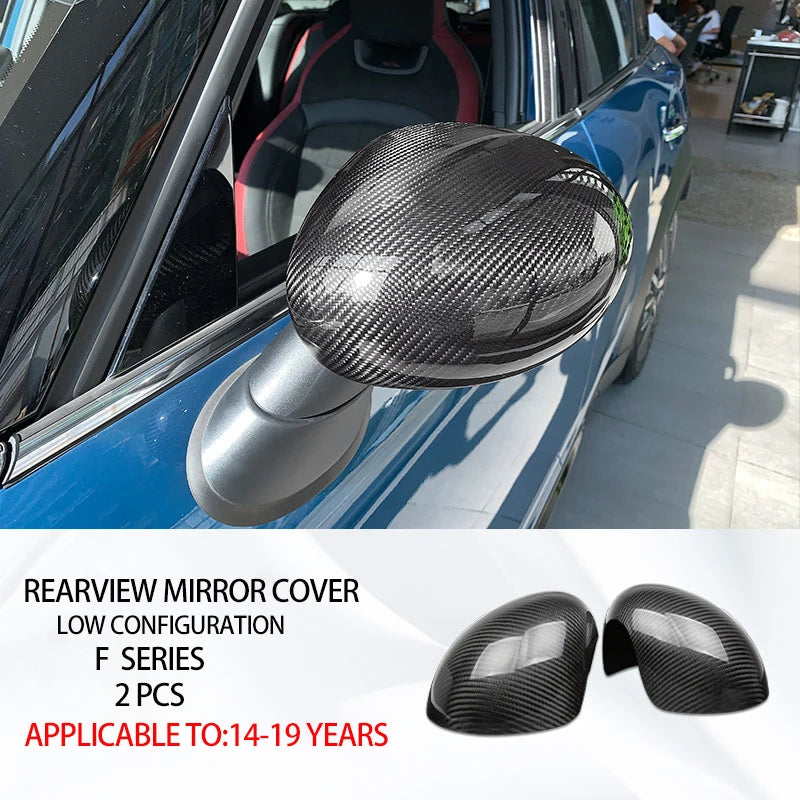 Car Interior Accessories For Mini Cooper F54 F55 F56 F57 F60 Real Carbon Fiber Decorative Cover Sticker Protective Auto Part