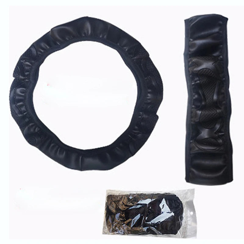 Car Steering Wheel Cover Funda Volante Braid on the Steering wheel Volan Comfortable Durable For 37 38 CM Auto No Inner Ring