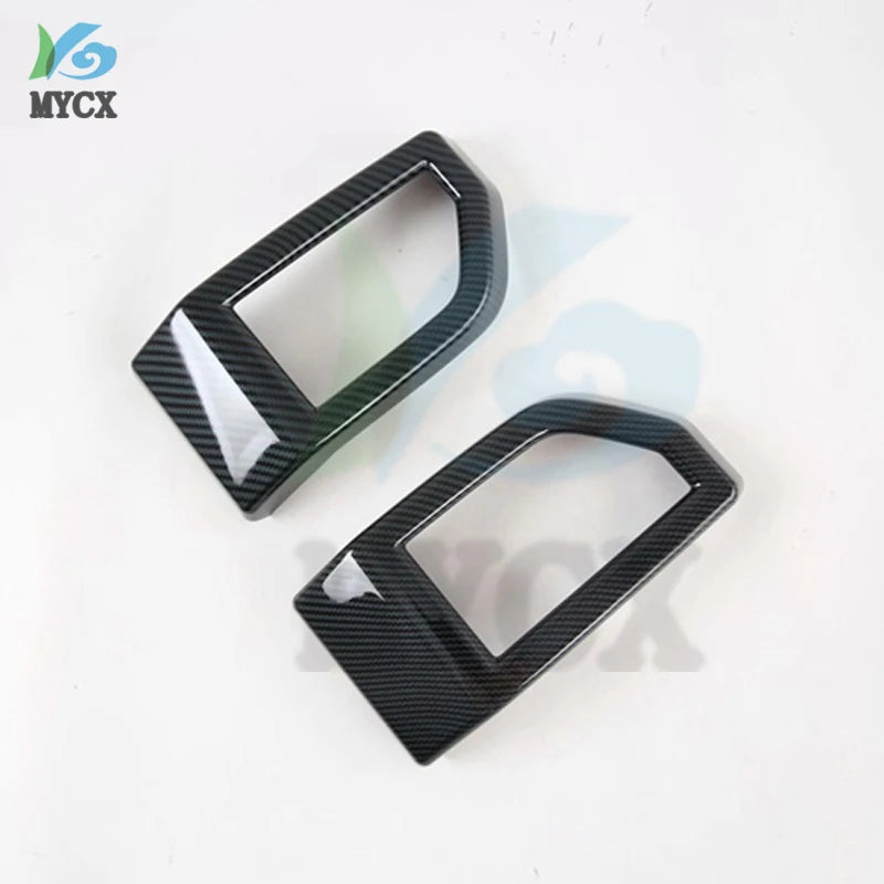 Fit for Ford Raptor F-150 2017 2018 2019 2020 Car Accessories ABS Carbon Front Side AC Vent Outlet Sticker Cover Strips 3pcs