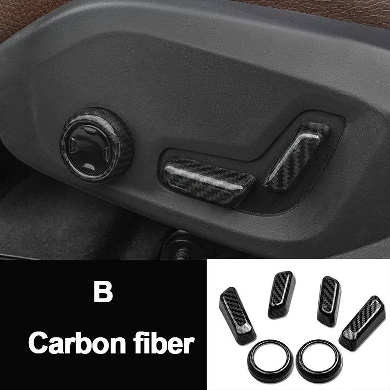 For Volvo XC60 XC90 S90 2018 2019 2020 2021 ABS Car Seat Adjustment Switch Knob Panel Trim Covers Interior Moulding Accessories